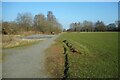 Parking area beside the playing field