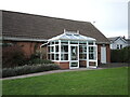 Porch of Berrow Village Hall