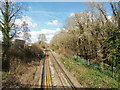 Railway north of St Margarets, Bridge HGG1 876, East Grinstead