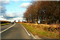 The A61 Harrogate Road seen from the Fortshot Lane junction, Wike