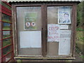 Parish noticeboard on Lee Brockhurst village green