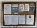 SO5932 : Notice board inside All Saints Church (Porch | Brockhampton-by-Ross) by Fabian Musto