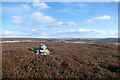 NZ0532 : Cairn on the moor by Andy Waddington