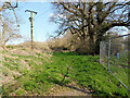 Entrance to fields north of Lowlands Farm