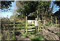 Entrance to Public Footpath with information regarding dogs