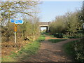 Course of railway line to the former Bilsthorpe Colliery