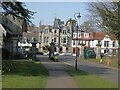 Park gates and Woodside Hotel