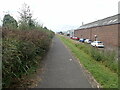 Canal towpath near the Bankside Industrial Estate