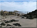 NT2888 : Coastal rocks and concrete structures at the southern end of Kirkcaldy by Oliver Dixon