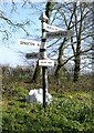 Direction Sign ? Signpost at Lydeard Cross, Broomfield parish