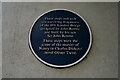 TQ3280 : Plaque at London Bridge by Peter Trimming