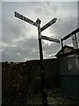 Direction Sign ? Signpost on the A368 Dinghurst Road in Churchill parish