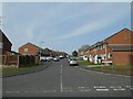 Looking from Greenfields Avenue into Northanger Close