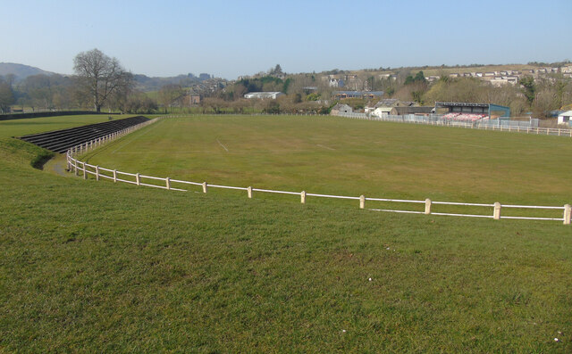 King George's Field, Rothesay An old style fenced grass football pitch with small grandstand and terracing.