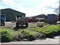 Farmyard with machinery