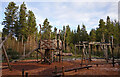 NH5435 : Play park, Abriachan Forest by Craig Wallace