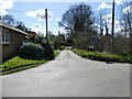 Looking down School  Lane a Cul-de-sac