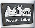 Poachers Cottage nameplate, Caerleon