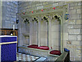 NY9365 : The Church of St John of Beverley, St John Lee - sedilia by Mike Quinn