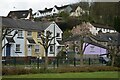 Houses overlooking the green at Redbrook