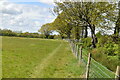 Field boundary footpath