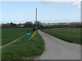 Entrance road to Pinetree Farm