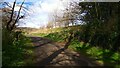 On the right, the start of the path to Duns Law and the forts