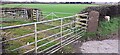 Gateway to fields on east side of A7 opposite Cochranes Nurseries