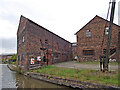 Canalside pottery buildings near Middleport in Stoke-on-Trent