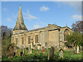 NY9365 : The Church of St John of Beverley, St John Lee - graveyard by Mike Quinn