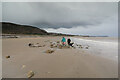 SH9278 : The beach between Abergele and Llanddulas by Andy Waddington