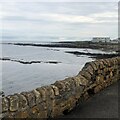 Sea wall at Beadnell