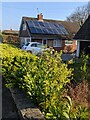 Rooftop solar panels, Capel Ed Lane, Penperlleni