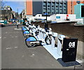 Electric bike hire and charging station, Dundee