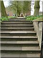 Steps to Knutsford parish church