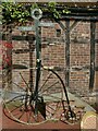 Pennyfarthing cycle outside the Courtyard coffee house