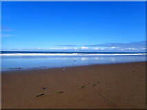 NZ8812 : Ebbing tide, Upgang Beach by Eirian Evans