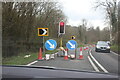 SN8530 : Temporary traffic light on A40 by M J Roscoe