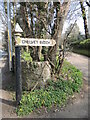 Signpost to Chelvey Batch