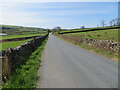 A wall enclosed Winter Gap Lane near Raygill