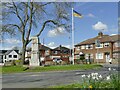 Ukrainian flag, Town Street, Gildersome