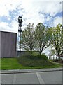 Communication mast off Stone Pits Lane