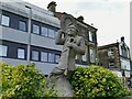 Ernie Wise statue, Queen Street, Morley