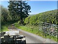 Entrance to Cwmcrymlyn Barn