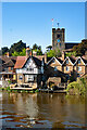 Aylesford : Medway riverside view and church tower