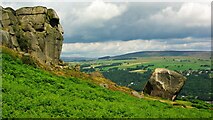 SE1346 : Cow and Calf Rocks by Kevin Waterhouse