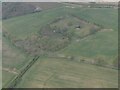 SE5320 : Wood Hall Moated Manor site, Womersley: aerial 2022 (1) by Simon Tomson