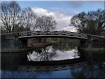 SP0587 : Side bridge over a basin on the Birmingham Canal by A J Paxton