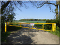 Barrier to farm road