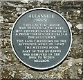 Allanside House Plaque